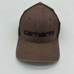 CARHARTT Embroidered Brown SnapBack Trucker Hat‎